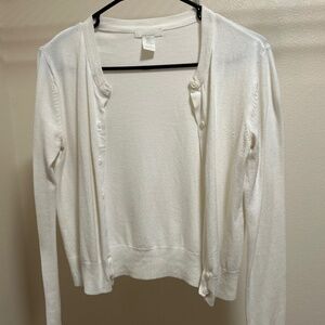 H&M white cardigan